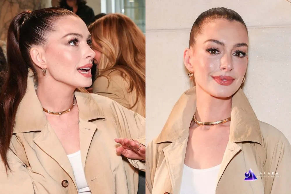 Anne Hathaway’s Different Look at the Ralph Lauren Fashion Show