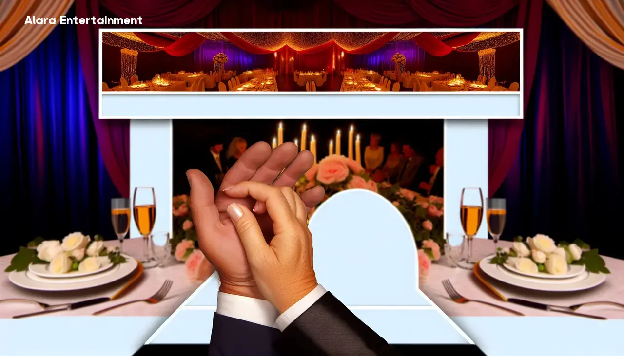 ازدواج عاشقانه جان گاسلین با استیفانی لوبو؛ فرزندانشان در مراسم حضور داشتند